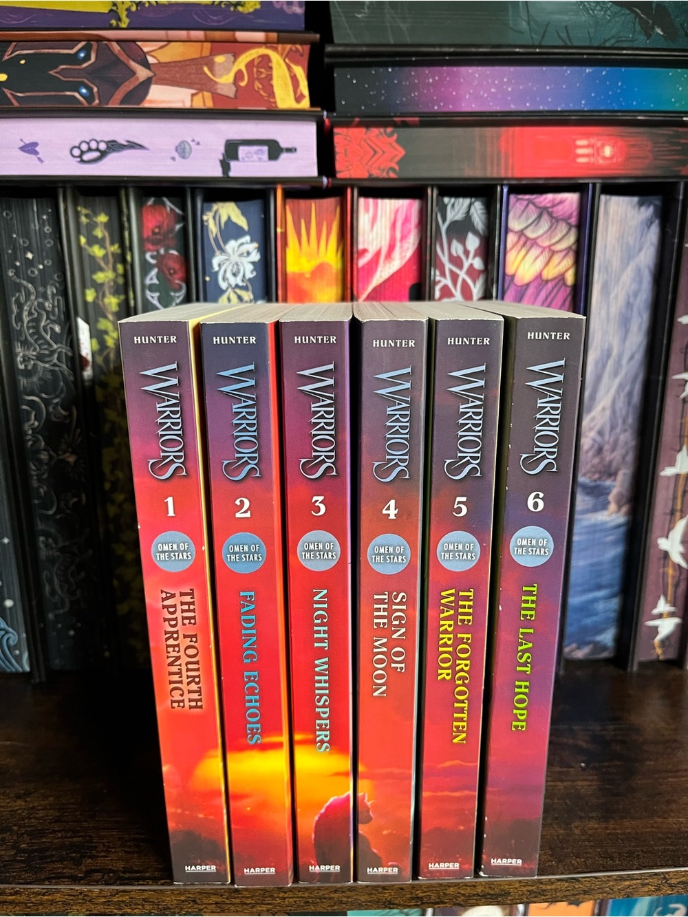 Warriors Omen of the Stars 1-6 book bundle New